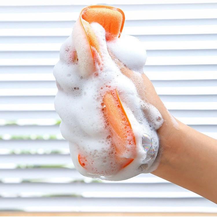 Double-Sided Non-Stick Oil Cleaning Sponge for Kitchen Dishwashing, Scouring Pad & Dishcloth.