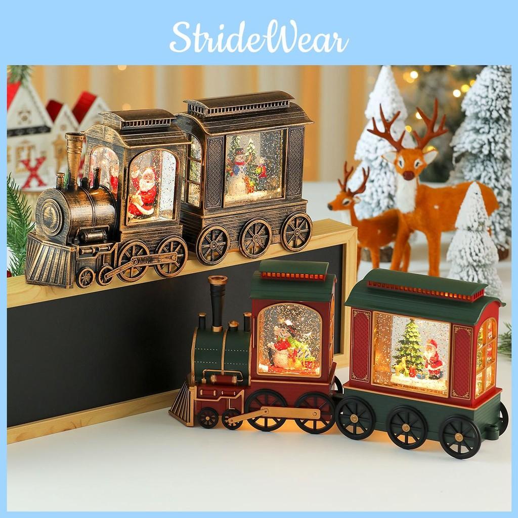 Claus Christmas Santa Train Ornament With Lights And Music Shop Decor Window