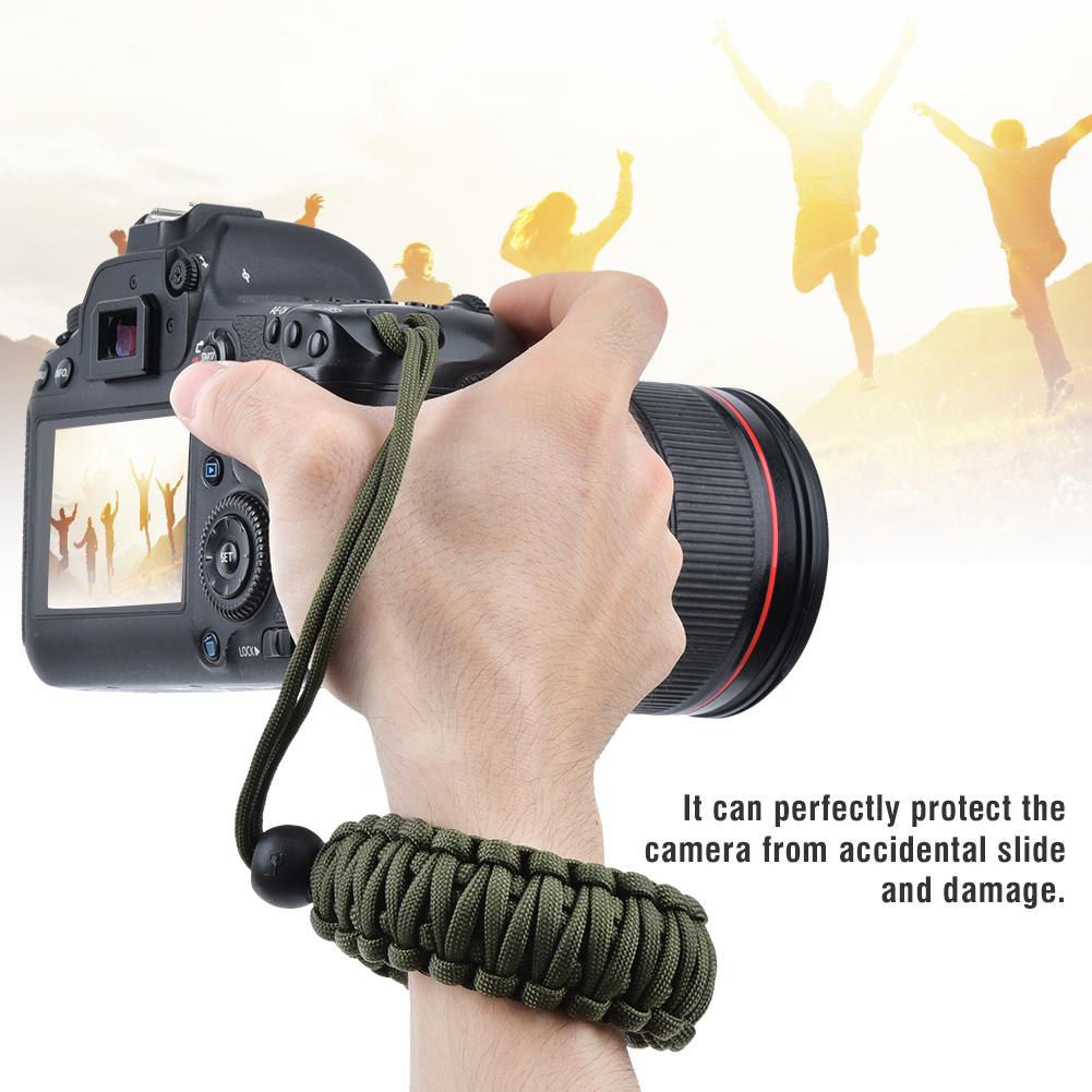 Large Size Camera Lanyard Strap Anti Lost Anti Broken Digital Camera Wrist Band(Red )