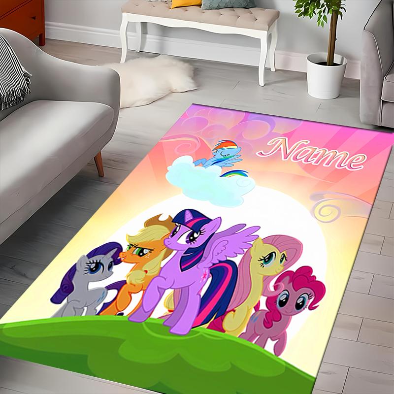 Custom personalization My Little Pony Area Rug - Perfect For Kitchen, Bathroom,Laundry Room Decor Large Size Available,Gift All Seasons