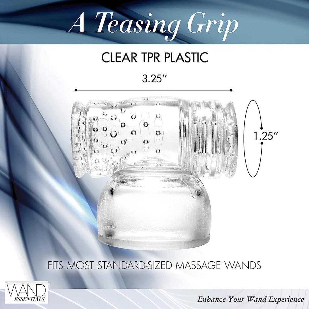 Wand Essentials Hummingbird Masturbator Attachment Vibrating Massager Attachments for Men Dual Sided Textured Sensory Personal Massage Tool Accessory