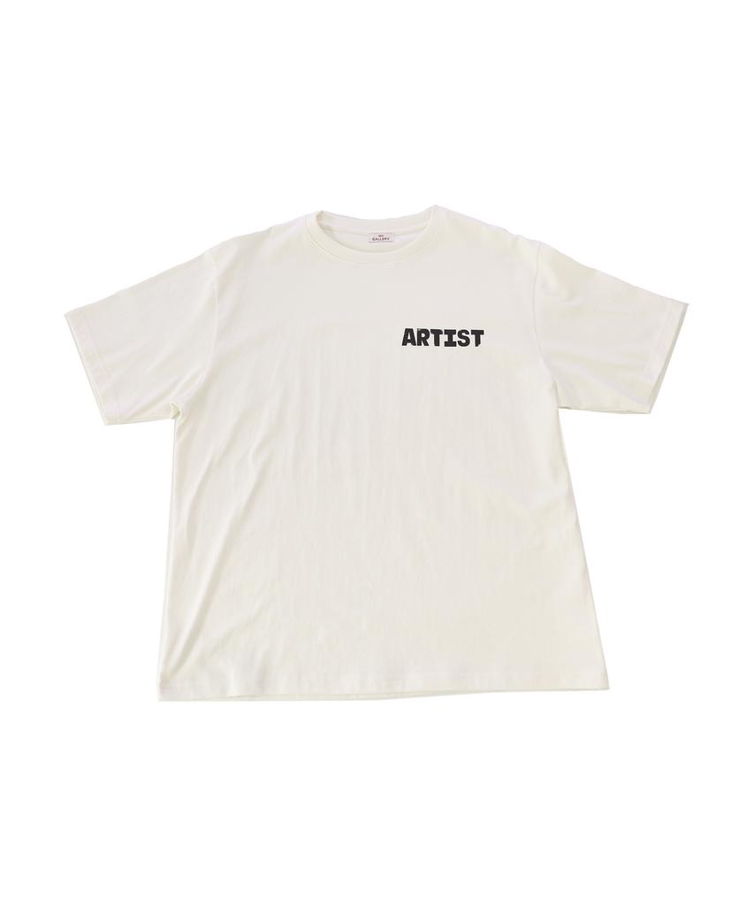 1011 GALLERY Artist Logo T-Shirts - Cream