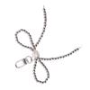 Fashion Beaded Bowknot Charm Keychains Sweet Cool Pendant Ornament Keyring Backpack Decoration Jewelry for Women Girls