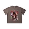 260 GSM Double Yarn 32 Count 100% Cotton Demon Slayer V21 Demons Print Unisex Heavy Cotton T Shirt