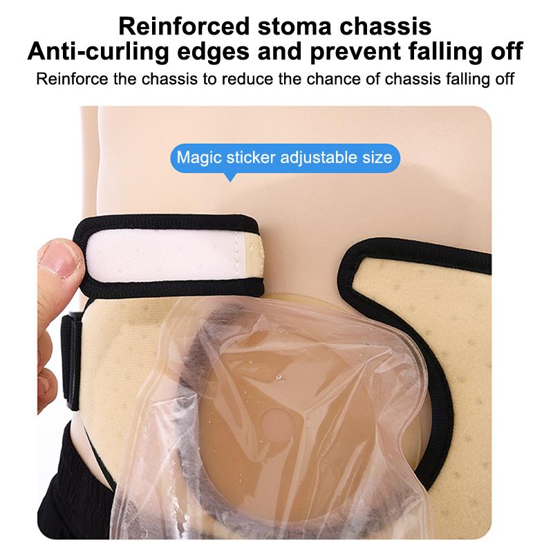 Ostomy Support Belt Pouch Cover Oxford Mesh Cloth Soft High Flexibility Portable Breathable Ostomy Bag Cover For Women Men