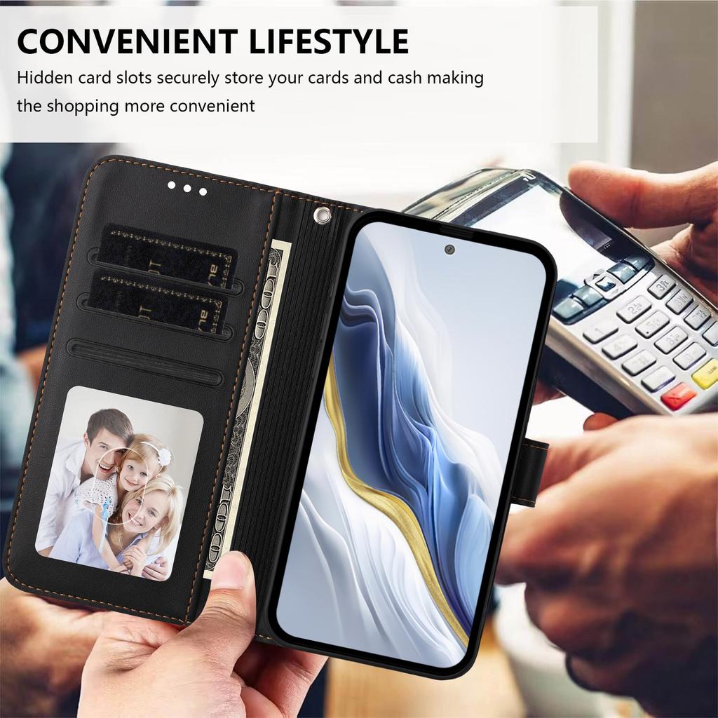 For Xiaomi Redmi K90 Pro Max 5G Wallet Case with Wrist Strap Love Cat Pattern Imprint Leather Phone Cover