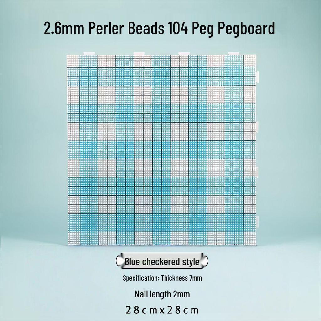 Heat-Resistant 2.6mm Pegboard Nails Set, 104 Pins for Perler Beads Mat Tool