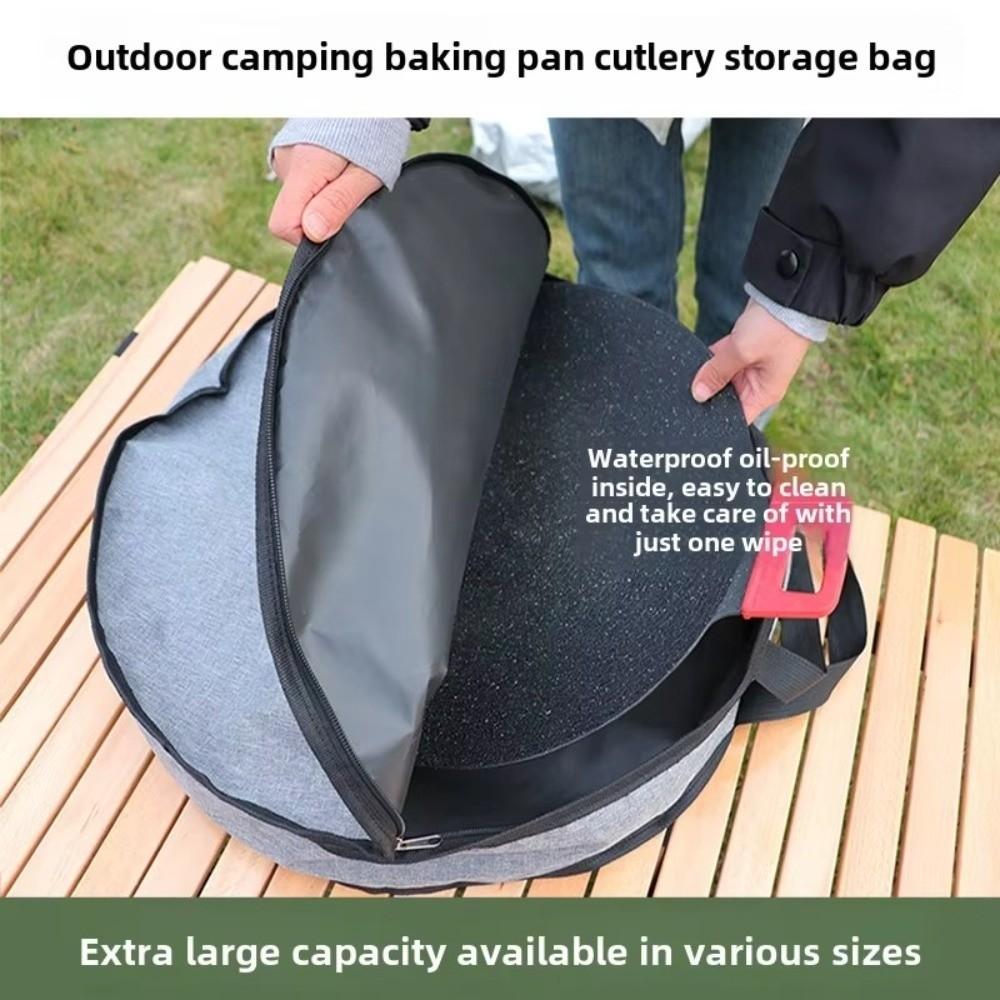 Multi-Functional Storage Bag Round Handheld Plate Bag New Household Organizer  Cam Tent