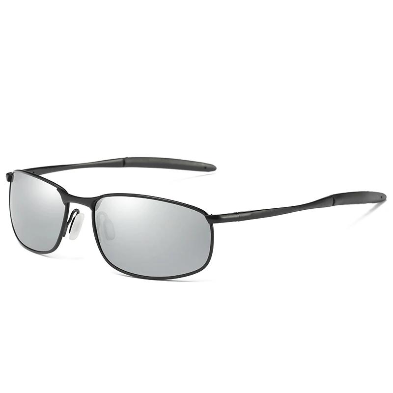 Anti-Glare Night Vision Lens Square Myopia Sunglasses Men Outdoor Driving Prescription Sun Glasses 0 -0.5 -0.75 To -6