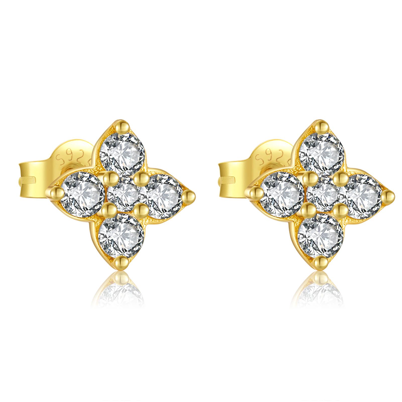 

ANDYWEN Серьги-гвоздики с цветами из стерлингового серебра 925 пробы, женские серьги с нерегулярными кубическими цирконами, ювелирные украшения для свадьбы, подвески m золотой