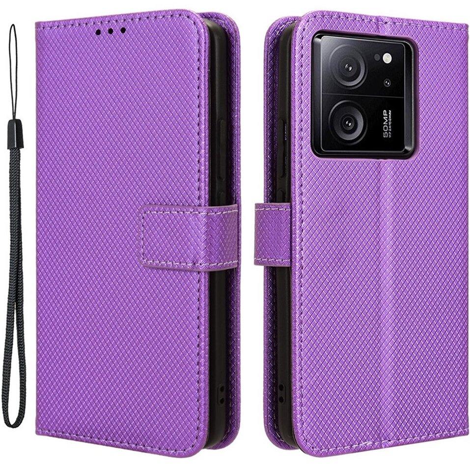 Flip Case for Xiaomi 13T / 13T Pro, Smart Magnet, Purple