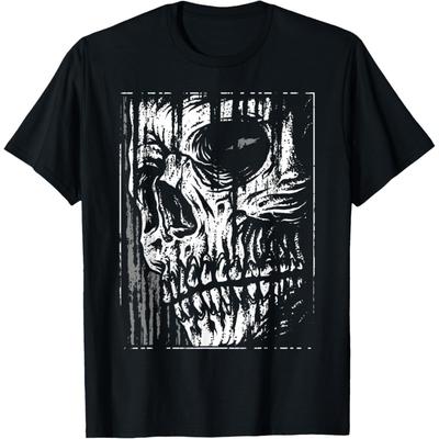 Dark Art Grunge Skull Goth Occult Gothic Aesthetic Horror T-Shirt