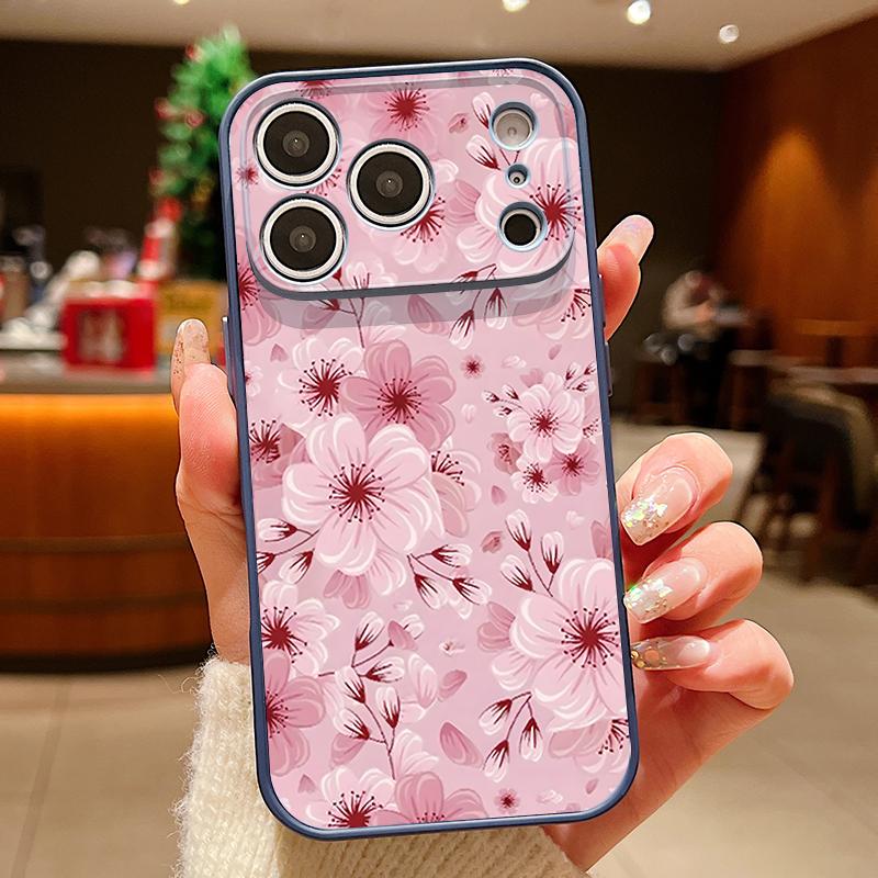 Full Screen Peach Blossoms Case For iPhone 17 Pro Max Magnetic For Magsafe Skin Feeling Cover For iPhone 16 15 14 13 Pro Max