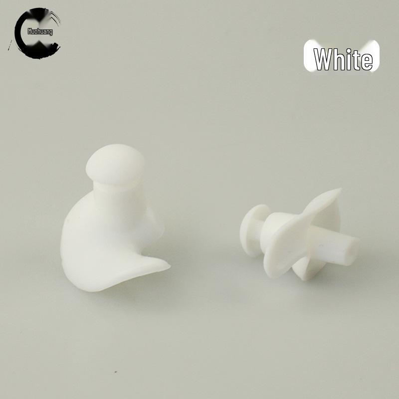 Silicone Waterproof Swimming and Diving Earplugs with Box - Adult Spiral Design