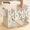 Integrated Desktop Book and Pen Holder Rack with Folding Bookends for Students