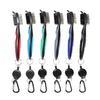 Golf Club Brush & Club Groove Cleaner Retractable Zip-line Carabiner, Lightweight, Ergonomic Design, Easily Attaches to