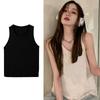 Women's Summer Sleeveless Top Loose Fit Cover-Up Camisole Woven Sweet Breathable Sportswear Short Length Tank