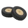 4Pcs/Set Rubber RC Car Wheels Replacement RC Tires for Unimog Model P06 RC Car Crawler Car