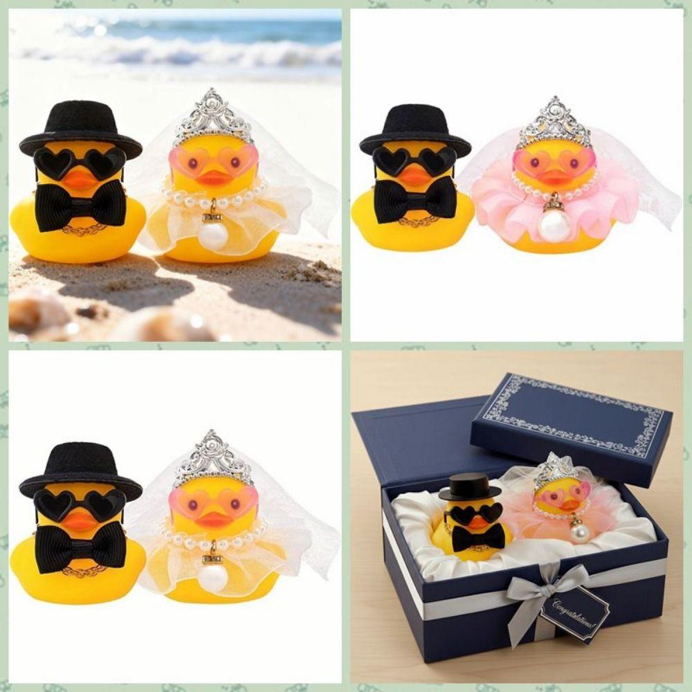 Funny Wedding Little Duck Decorations Bride Groom Party Supplies  Commemorative Gift