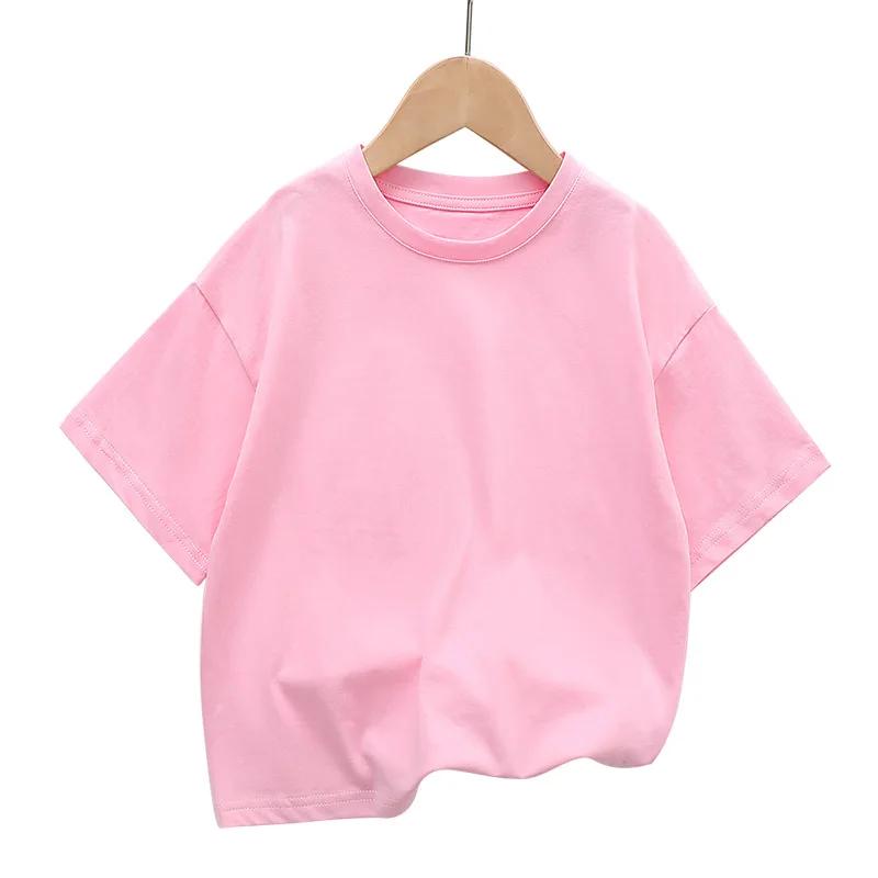 Summer Children's Short Sleeve T-Shirt New Fashion Shoulder Top Trendy Student