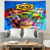 1PC Game Brawl Adventure Heroes K-pop Music Group Tapestry Accessories for Bedroom,Livingroom, Dormitory Room Wall Decor Fan Birthday Gifts