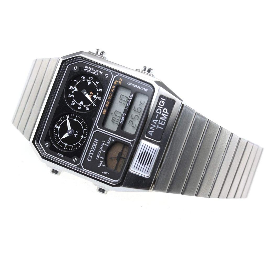 CITIZEN TEMP Reissue Model ANA-DIGI Watch, Silver, JG2101-78E