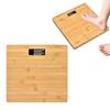 180KG Model Bamboo Weight Scale Square Electronic Weighing Scale Woman Body Scales  Home Use