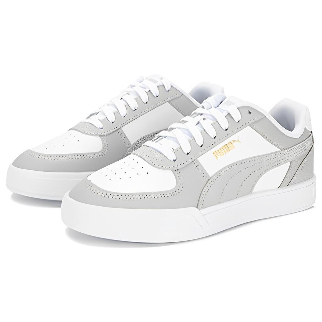 Puma Caven Comfortable Durable Low-Top Sneakers Unisex Sneakers White Gray 380810-35