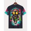 3D Digital Print Kids Stylish Truck Cartoon Animal Pattern T-Shirt Boys Short Sleeve Crew Neck Casual T-shirts