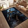 Riding Through Flames Floor Mats for Living Room, Bedroom and Room Decoration Are Suitable for Gifts.