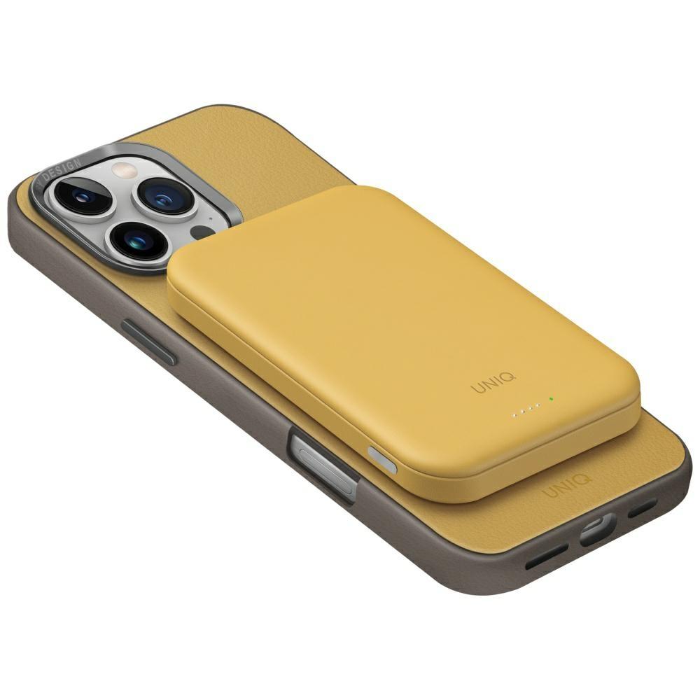 UNIQ Lyden Lexa Magnetic Power Bank 5000mAh PD USB-C MagSafe Yellow