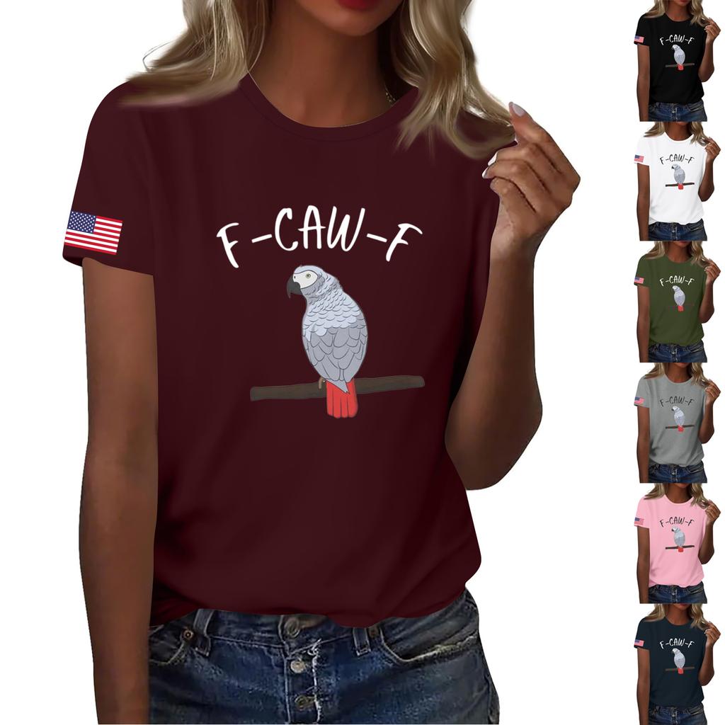 Trička Trička s krátkým rukávem Pro ženy Módní topy Lehké Měkké Ležérní Letní outfity Oblečení