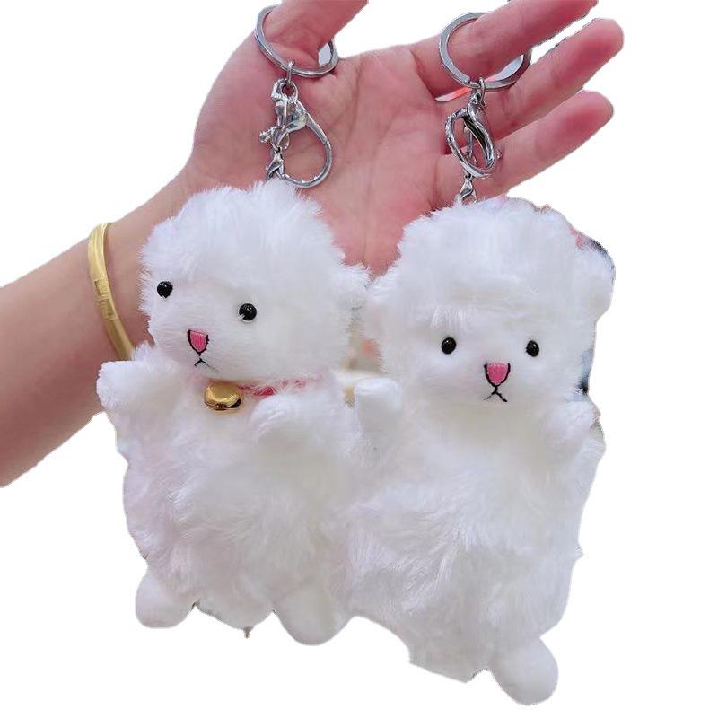 Douyin Influencer Little Lamb Plush Keychain and Bag Pendant