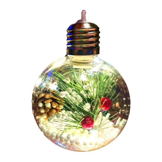 Julepynt LED Lyskuler Mykt Ambient Lys Knusesikker PVC Julelys Festlig Opplyst Kule