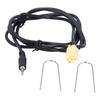 59.1in 6Pin AUX IN Cable Audio Input Adapter 3.5mm Jack Replacement for Fiat Grande Punto