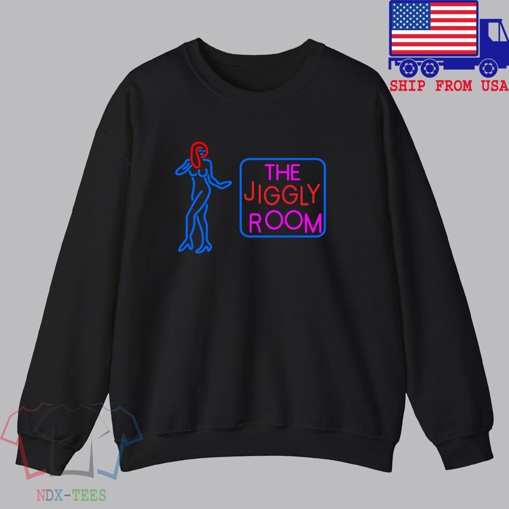 The Jiggly Room Men#039;s Black Size S to 3XL Unisex T-Shirt XXXL