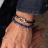 PIG & HEN Lobster Larry Bracelet - Navy X Silver