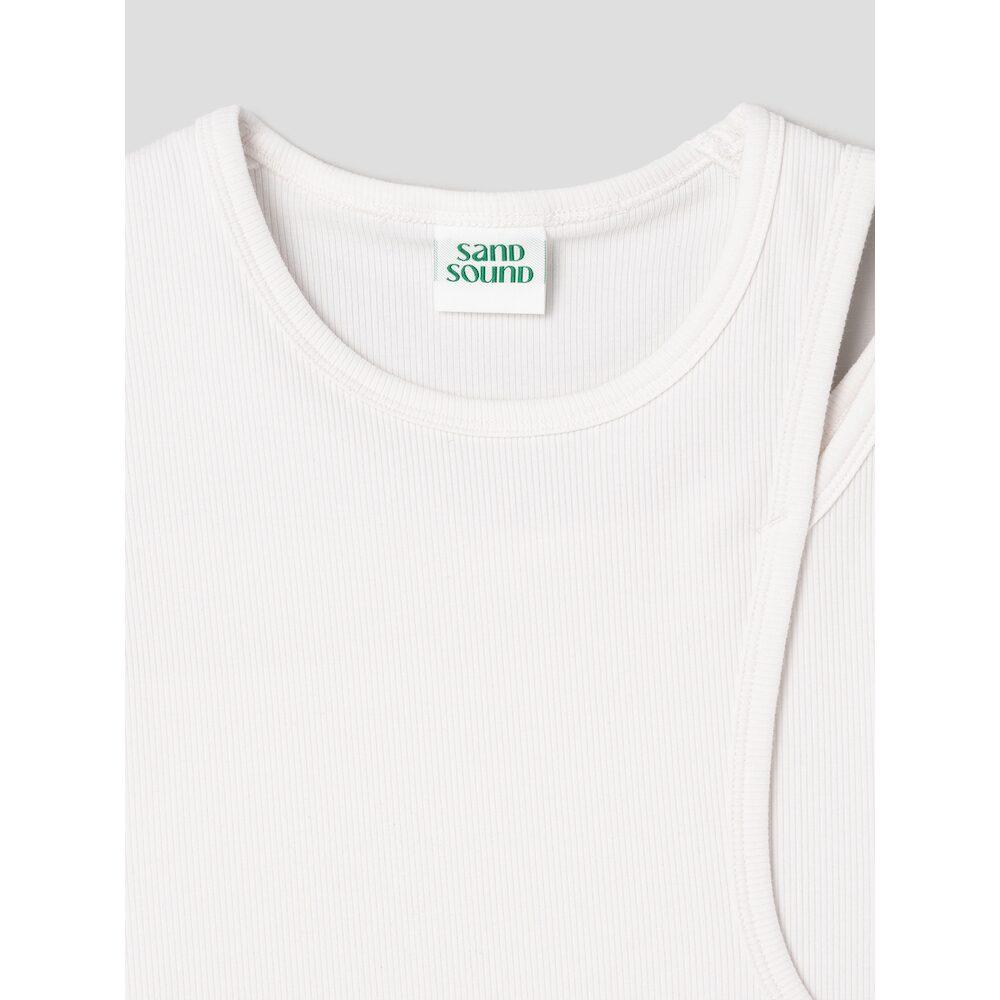 Saendeusaundeu (Women) Double Layer Sleeveless White