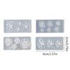 4PCS Silicone Nail Art Molds For 3D Floral Designs Reusable Transparent DIY Crafting Tools Flower Nail Decorations Mold