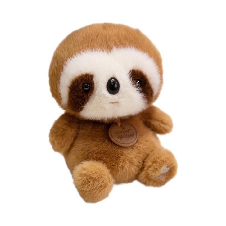 Furry Panda Plush Dolls Animal Kitten Toy Furry Stuffed Toy Cuddle Toy for Birthday Christmas Gifts