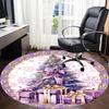 1pc Christmas Tree Carpet for Office Non-Slip, Round Carpet, Soft & Comfortable, Carpet for Office, Round Floor Mat yy251225161