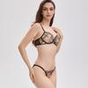 French Lace Women's Anti-Sagging Ultra-Thin Bra Set - Enhances Small Bust