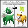 Four-Legged Waterproof Raincoat with Built-in Boots for Pets - All Season Use for Cats & Dogs