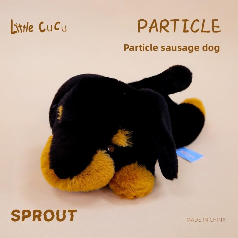 

Grey Plush Cartoon Cat And Dachshund Dalmatian Plush Animal Doll For Kids Gift Dachshund