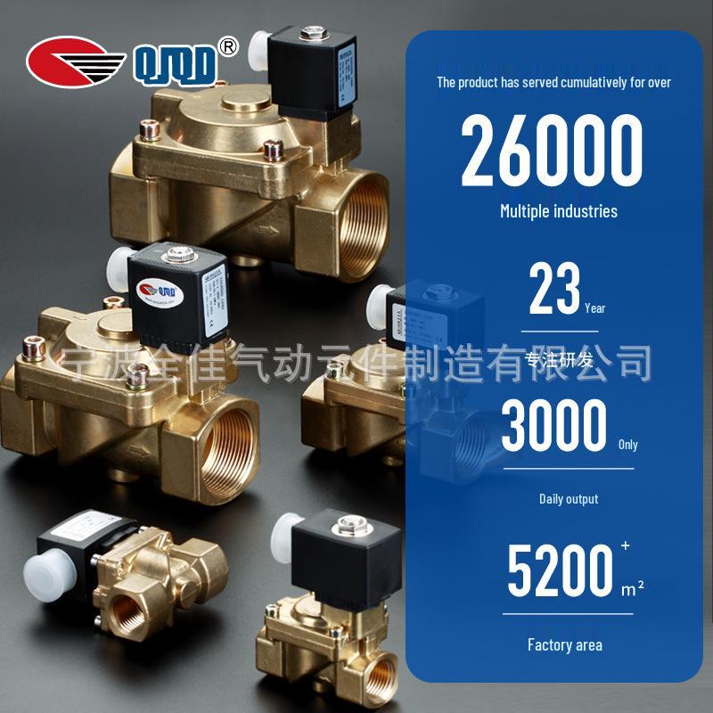 1" DN25 Internal Thread Brass Solenoid Valve for Steam & Hot Water Engines