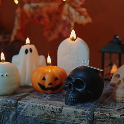 1pc Halloween Pumpkin Skull Candle Party Decoration Scented Candle Decoration Ornament Holiday Gift Photo Prop
