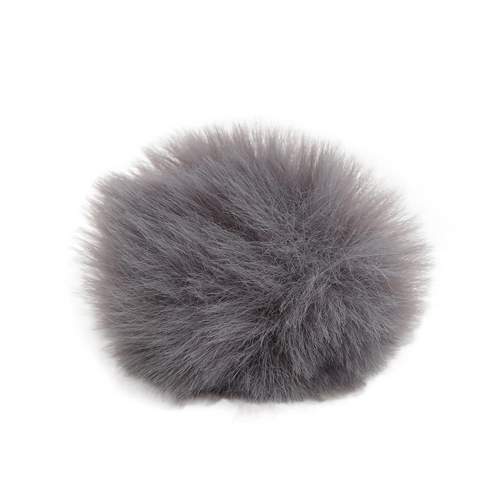 Lavalier Wind Muff Microphone Furry Windscreen Muff Lapel Microphone Cover 0.5cm  0.2inGray