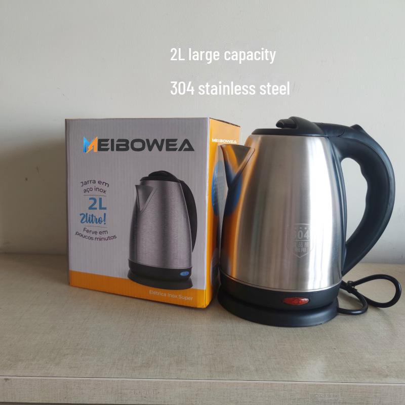 304 Stainless Steel Electric Kettle with Auto Shut-Off, British and European Standard