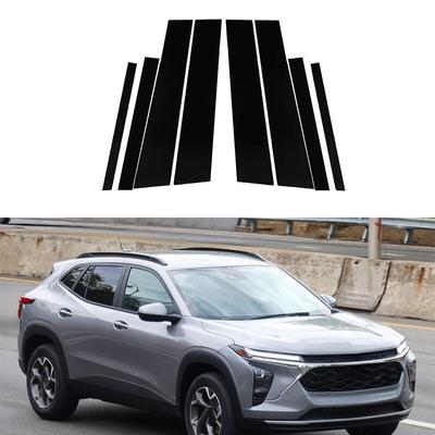 For Chevrolet Trax 2024 Polished Pillar Posts Car Window Trim Cover BC Column Stickers