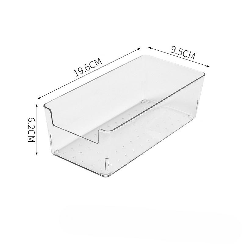 

Настольный ящик для хранения, тип ящика, коробка для хранения суперпозиции, прозрачный пластиковый ящик для мусора, коробка для канцелярских принадлежностей, коробка-органайзер для косметики storage box 20*10*6cm прозрачный